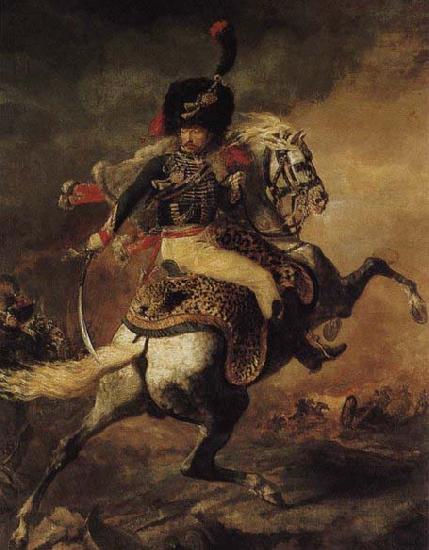 Theodore Gericault An Officer of the Chasseurs Commanding a Charge oil painting picture